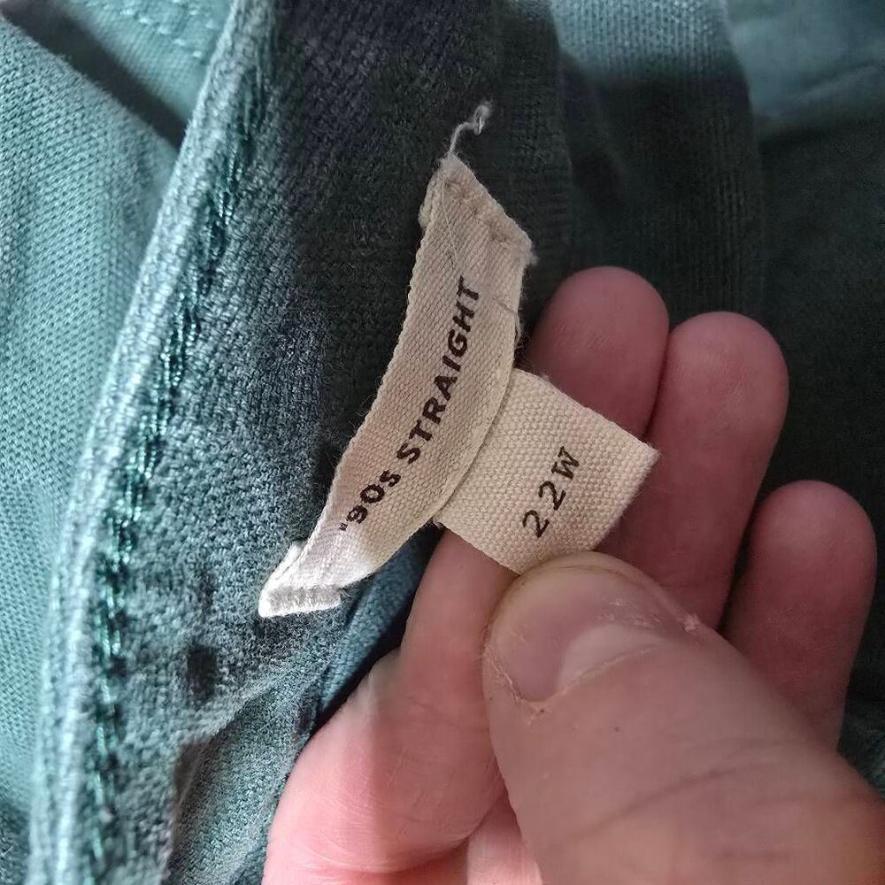 Madewell 90s Straight Pants Old Spruce 22W Plus Size Gorpcore Minimalist Casual - Picture 5 of 6